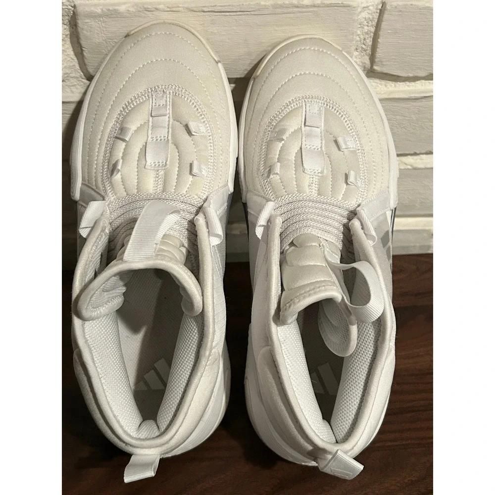 Adidas Exhibit Select Mid Basketball Womens White Sneakers Athletic Shoes Size 9